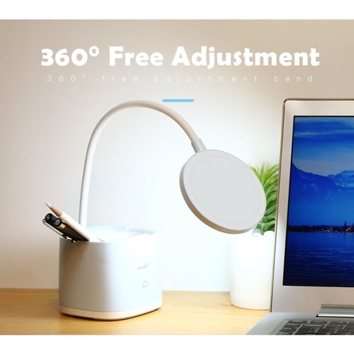 YAGE YG-T109 Rechargeable LED Table Lamp with Pen Holder & Phone Stand